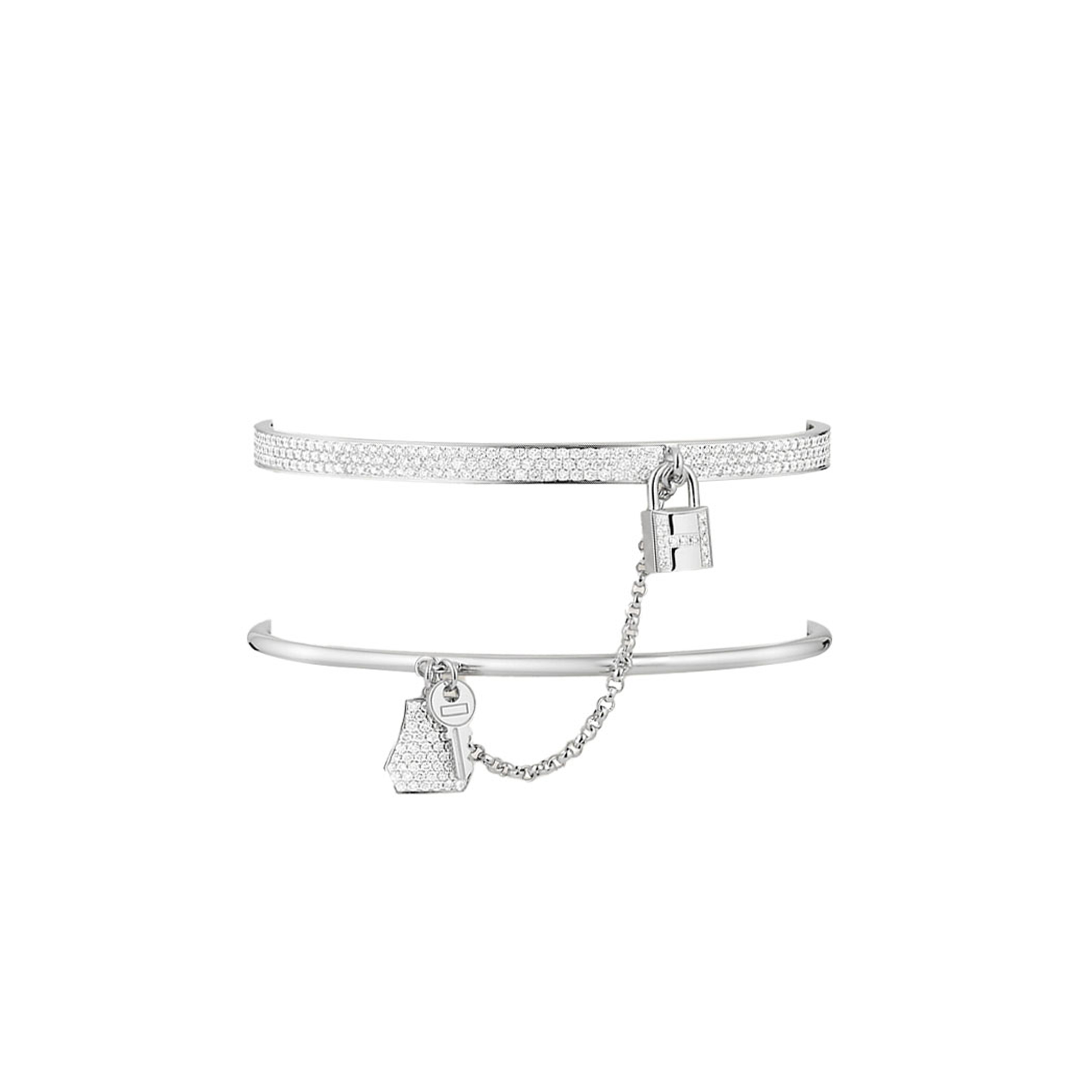 HERMÈS KELLY CADENAS DOUBLE BRACELET, SMALL MODEL H221406B00XS